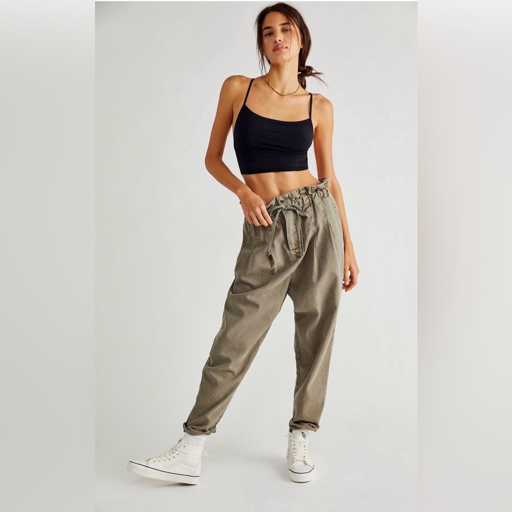 Free People Paperbag Margate Pleated Trousers